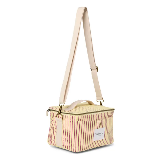 Striped cooler | Pale yellow