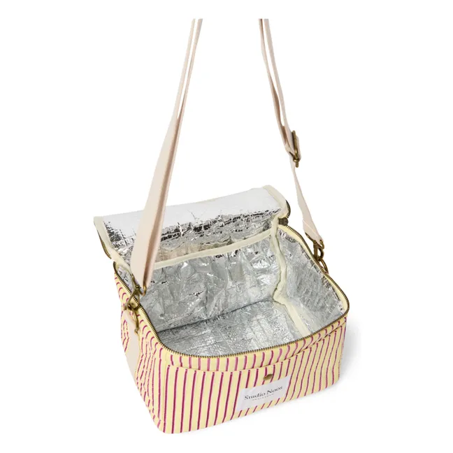 Striped cooler | Pale yellow
