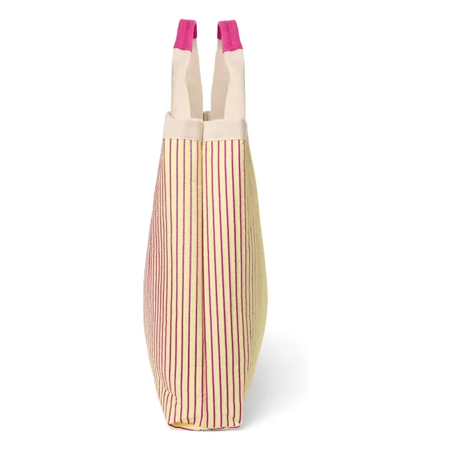 Sac de plage rayé | Jaune pâle