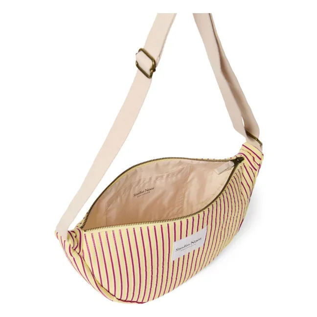 Sac banane rayé | Jaune pâle
