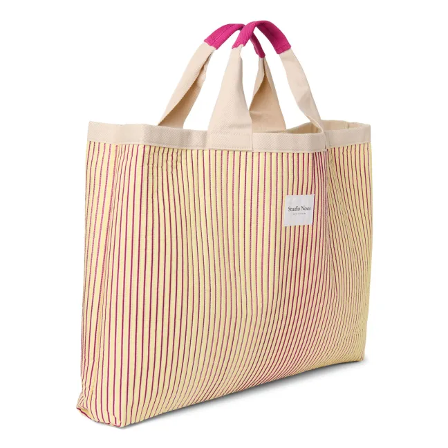 Sac de plage rayé | Jaune pâle