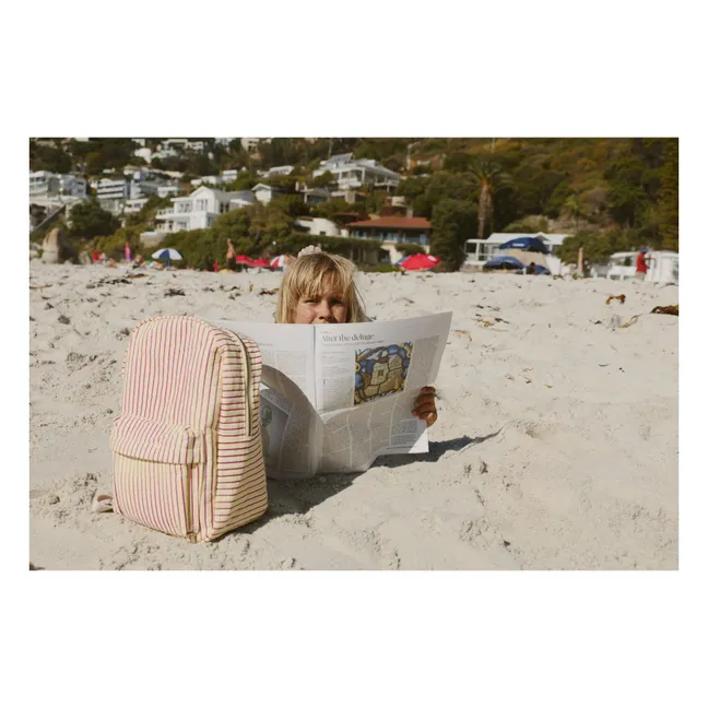 Sac à dos rayé | Jaune pâle