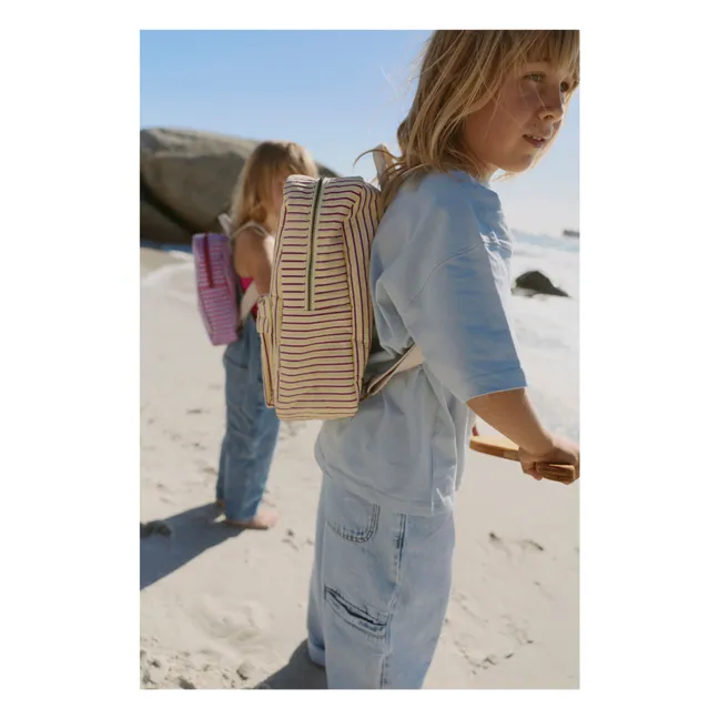 Sac à dos rayé | Jaune pâle