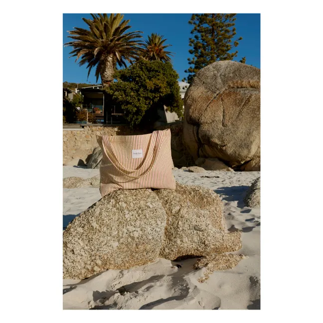 Sac de plage rayé | Jaune pâle