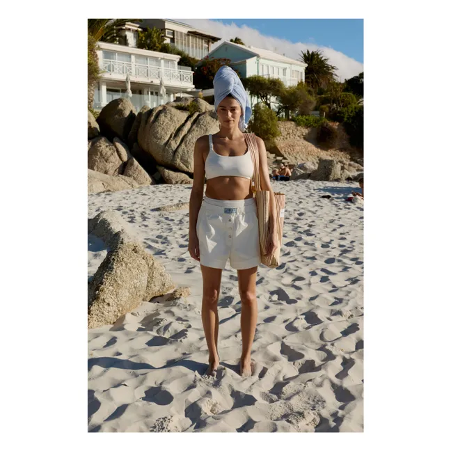 Sac de plage rayé | Jaune pâle
