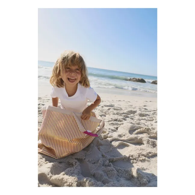 Sac de plage rayé | Jaune pâle