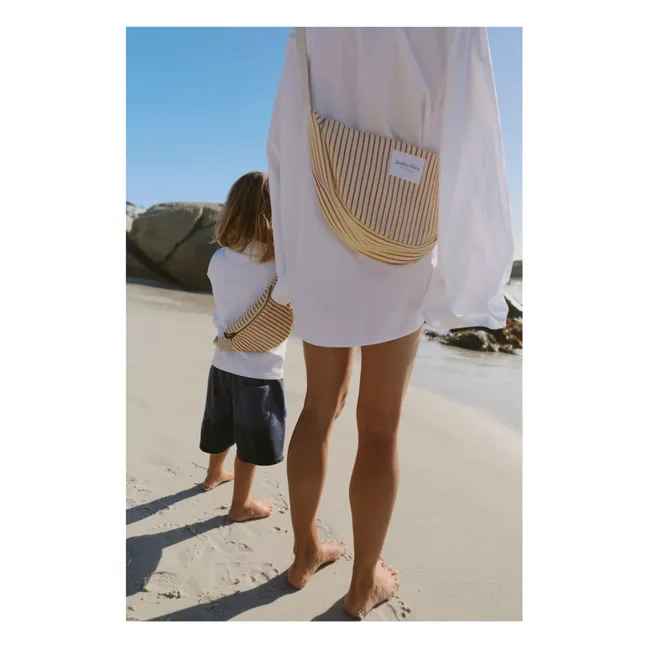 Sac banane rayé | Jaune pâle