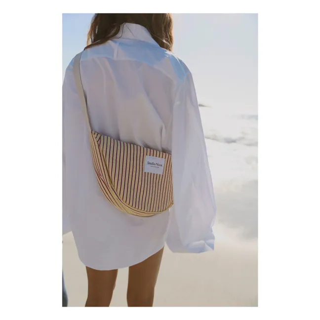 Sac banane rayé | Jaune pâle