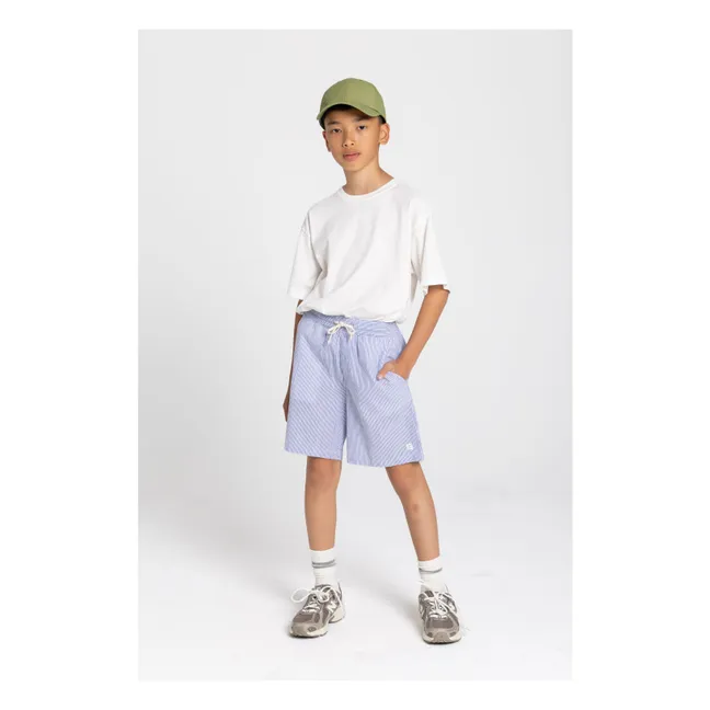 Pantalones cortos a rayas Tom | Azul Rey