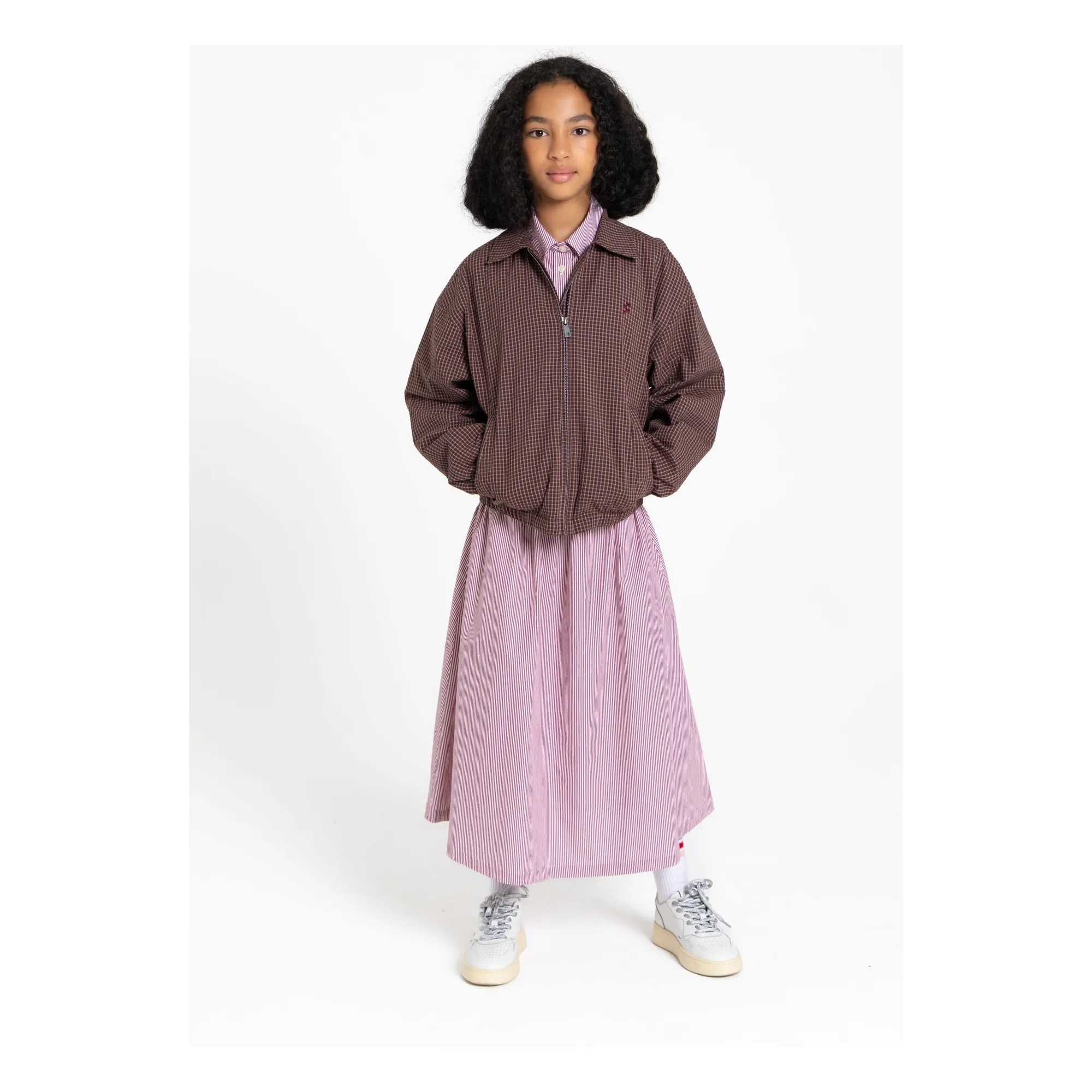 Veste Sage Carreaux | Marron foncé- Image produit n°7