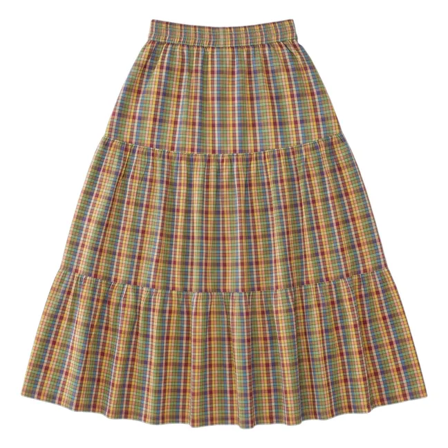 Falda Rosa Carreaux | Verde