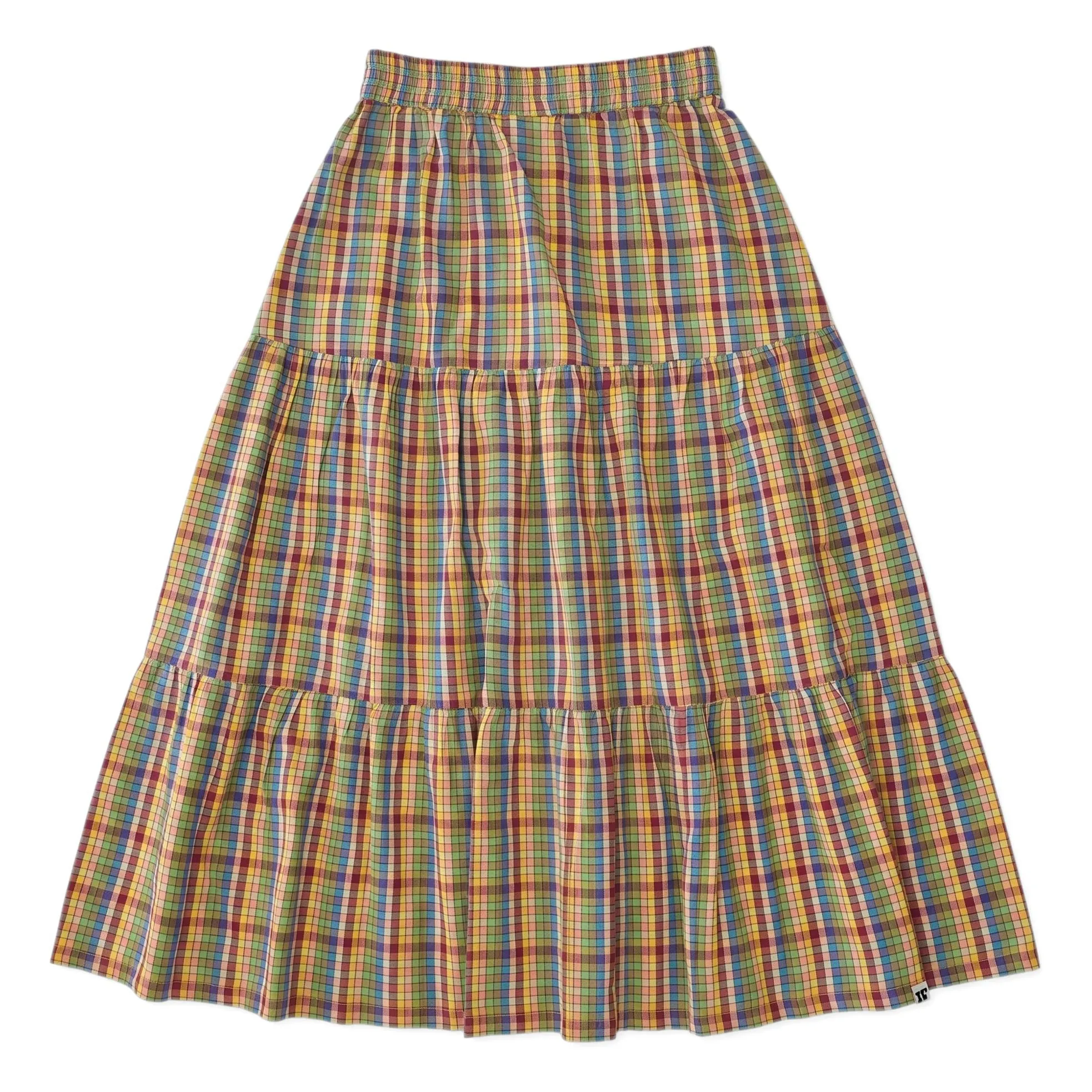Hundred Pieces Green Rosa Carreaux Skirt
