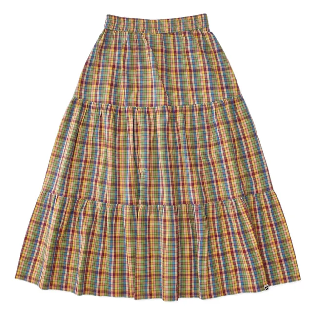 Falda Rosa Carreaux | Verde