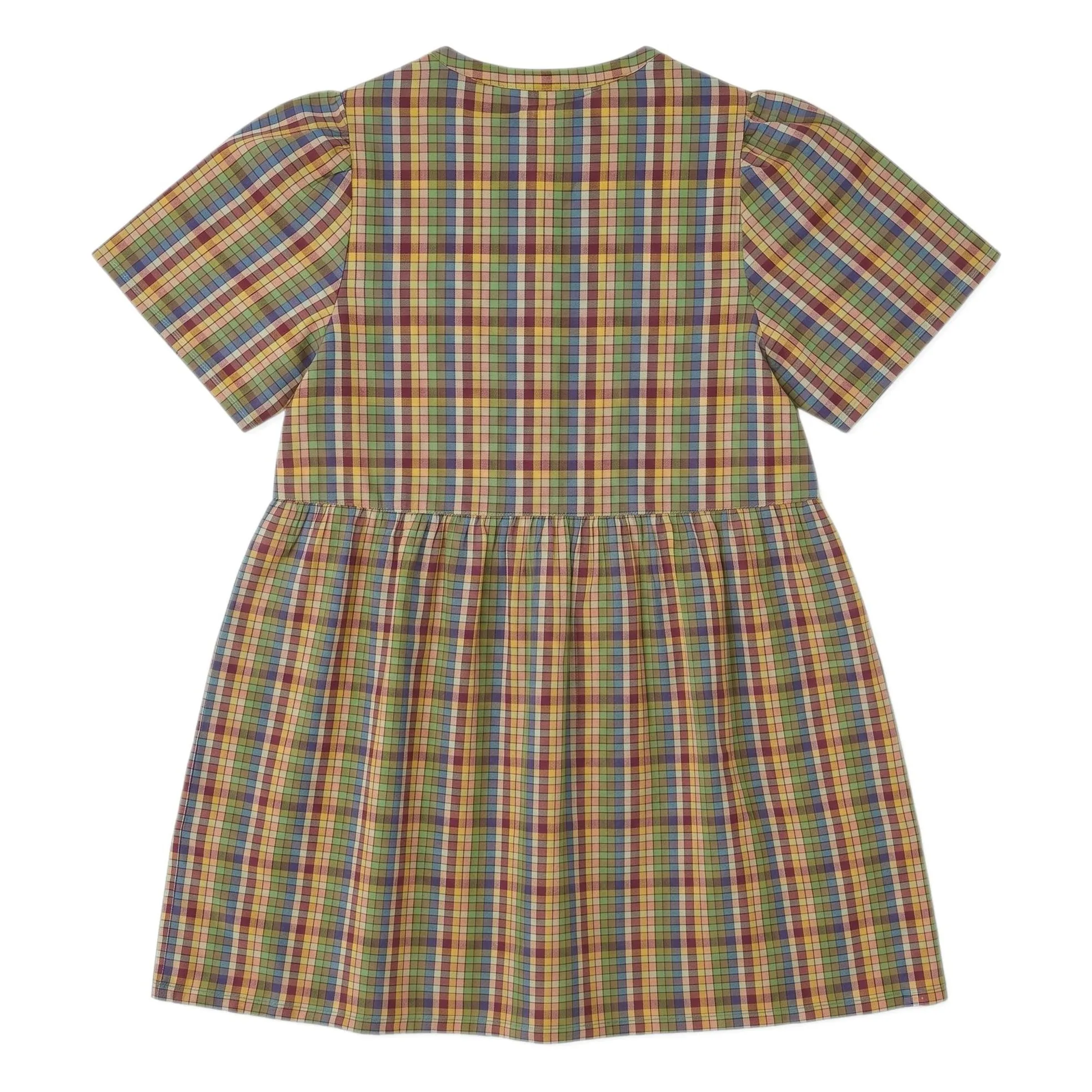 Robe Indie Carreaux | Vert- Image produit n°3