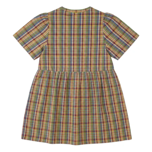 Robe Indie Carreaux | Vert