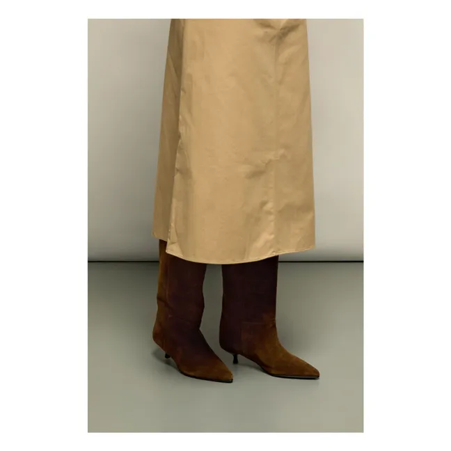 Bottes Sydney Effet Croco Cuir | Tan