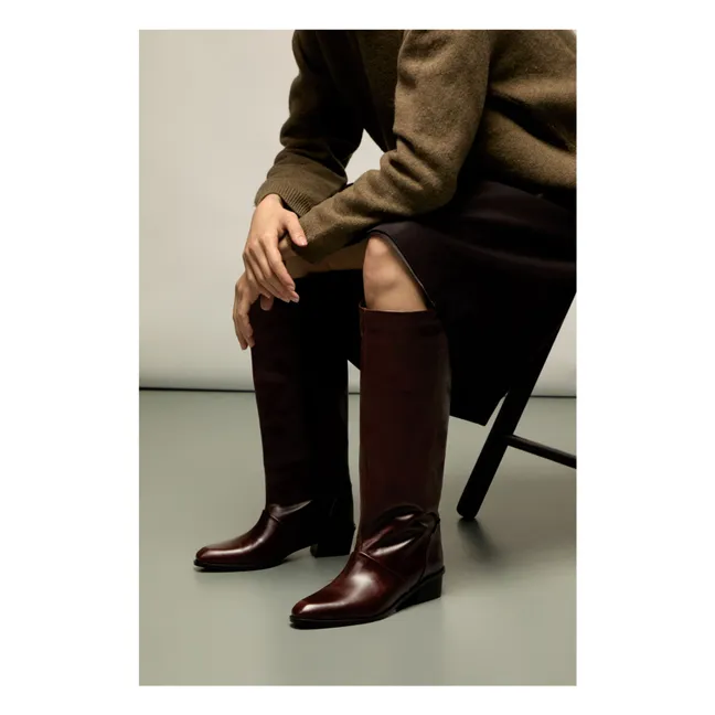 Bottes Sarah Cuir | Chocolat