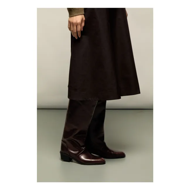 Bottes Sarah Cuir | Chocolat