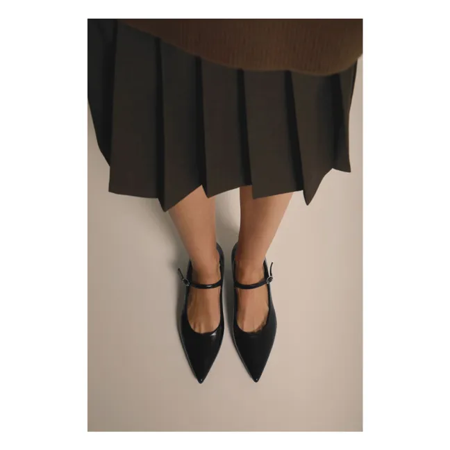Mary Jane Paloma Cuir | Noir