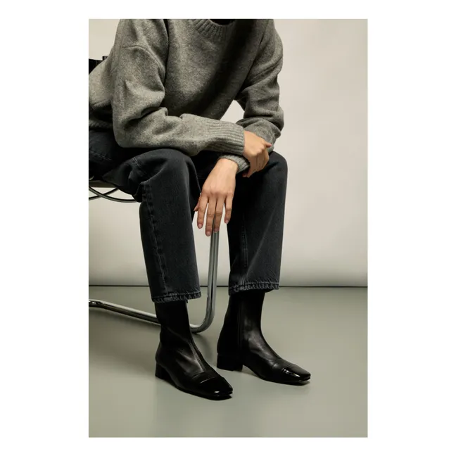 Boots Laurie Cuir | Noir