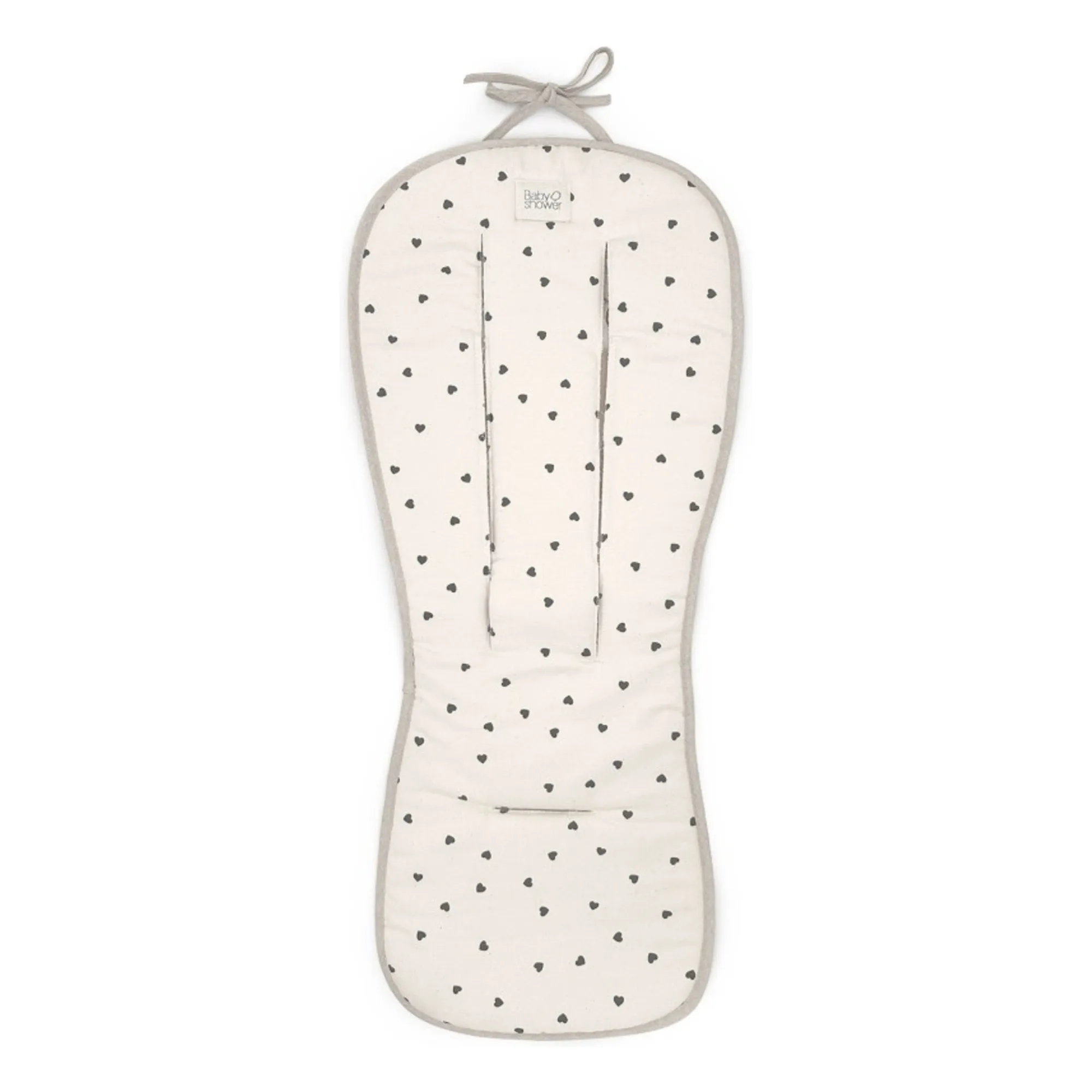 Babyshower Ecru Cushion For Compact Pushchair Hearts