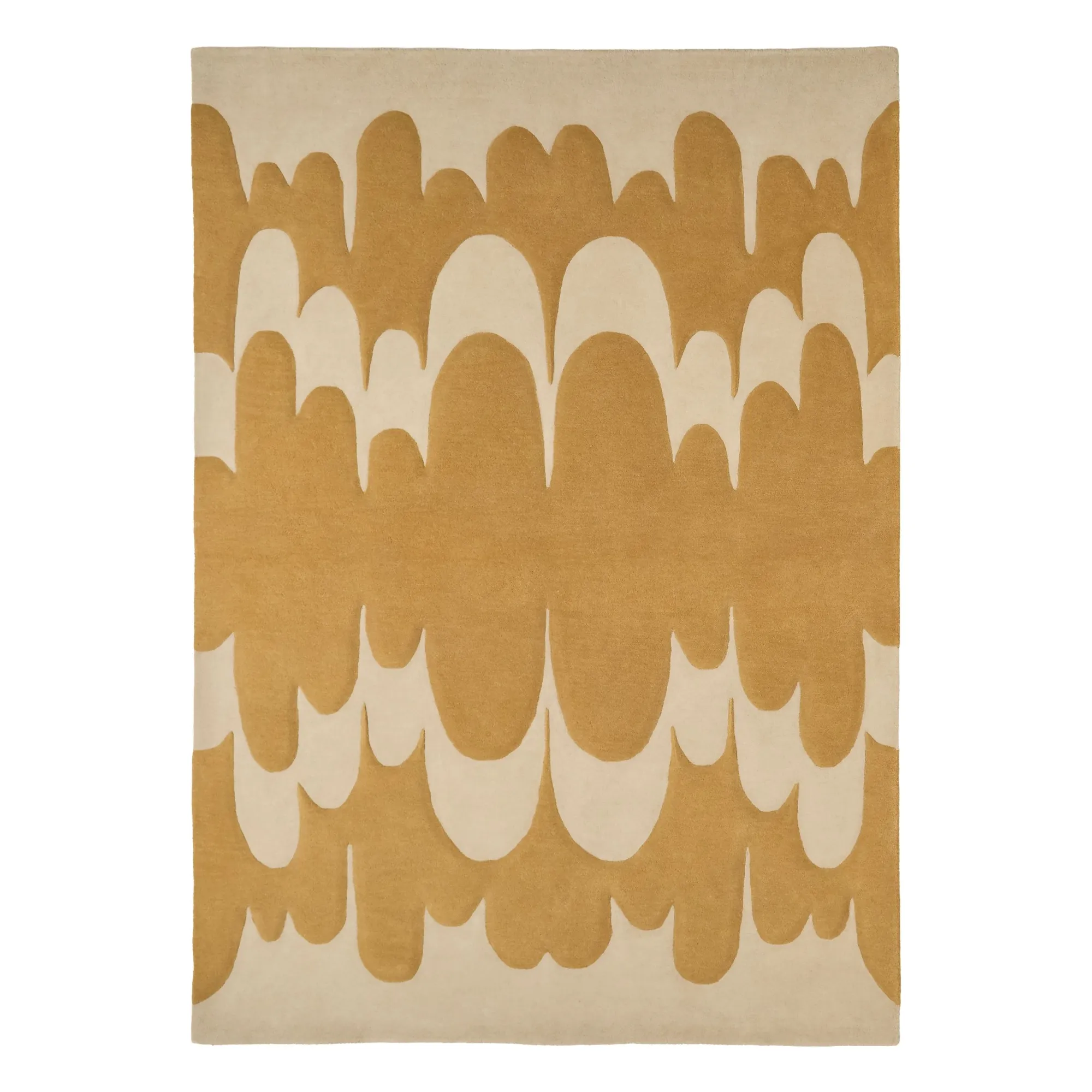 Tapis en laine Echo, Lucia Eames | Ocre- Image produit n°0