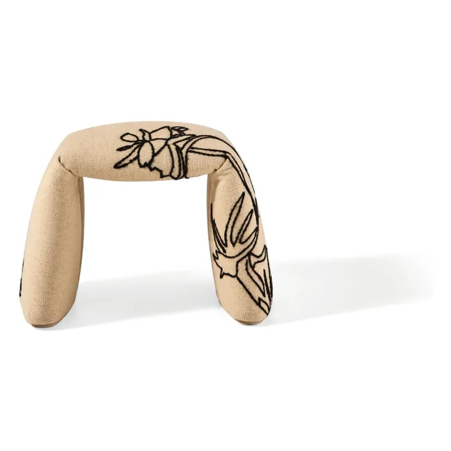 Pouf Folded Flowers, Estudi Manel Molina | Beige