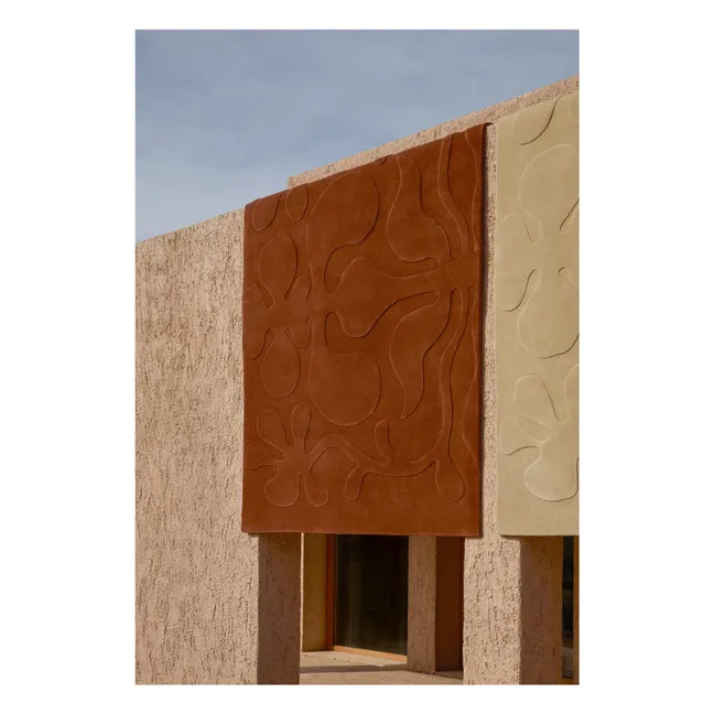 Alfombra de lana enraizada, Lucia Eames | Terracotta