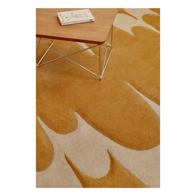 Tapis en laine Echo, Lucia Eames | Ocre