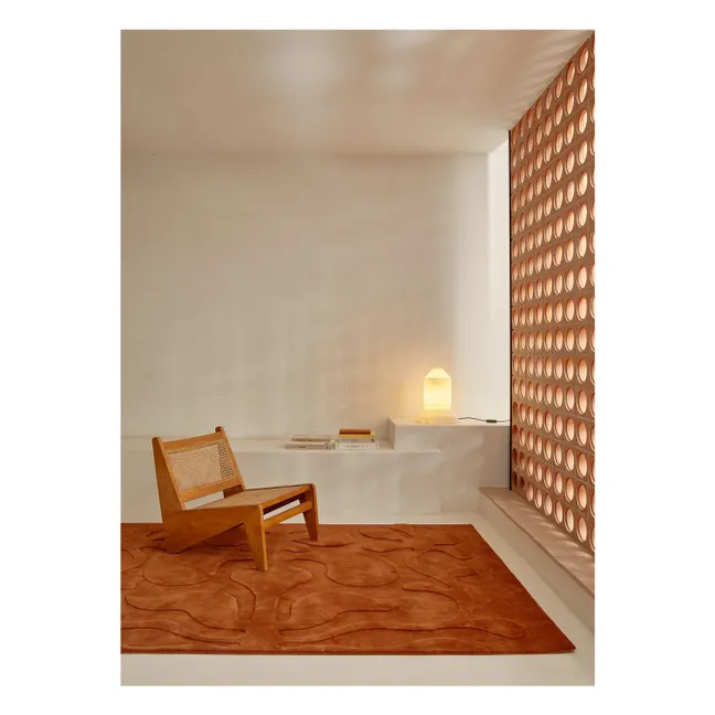 Tapis en laine Rooted, Lucia Eames | Terracotta