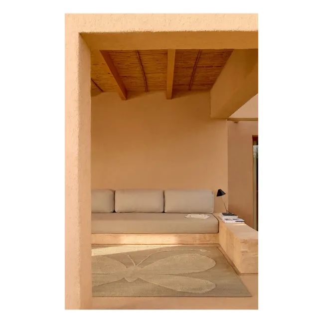 Butterfly wool rug, Lucia Eames | Beige