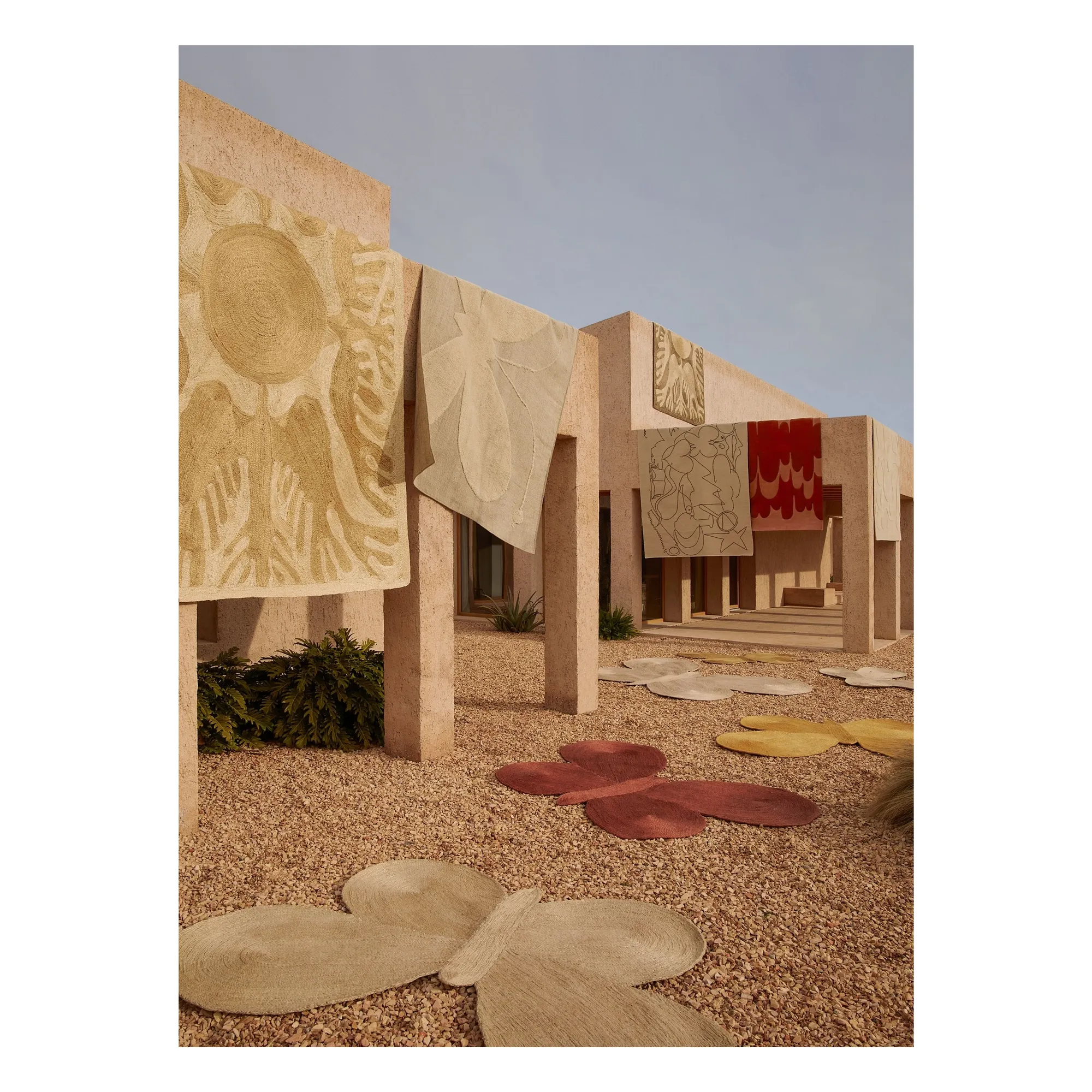 Tapis en jute Butterfly, Lucia Eames | Ocre- Image produit n°3