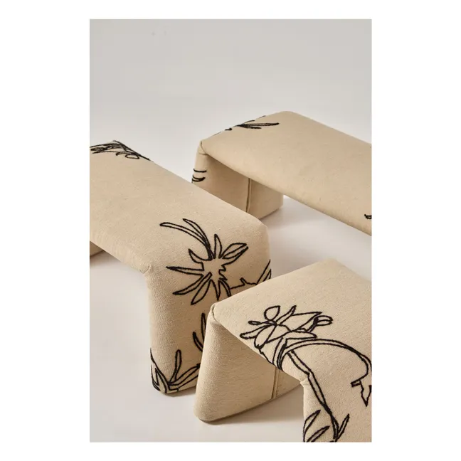 Pouf Folded Flowers, Estudi Manel Molina | Beige