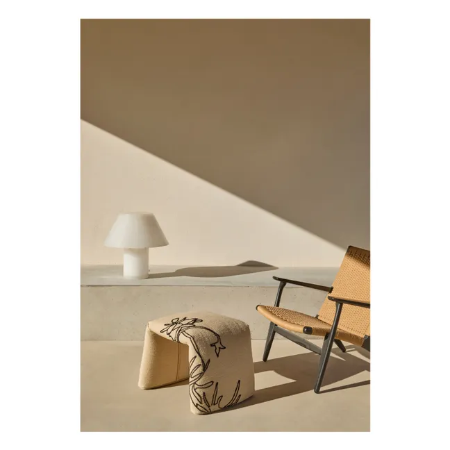 Pouf Folded Flowers, Estudi Manel Molina | Beige
