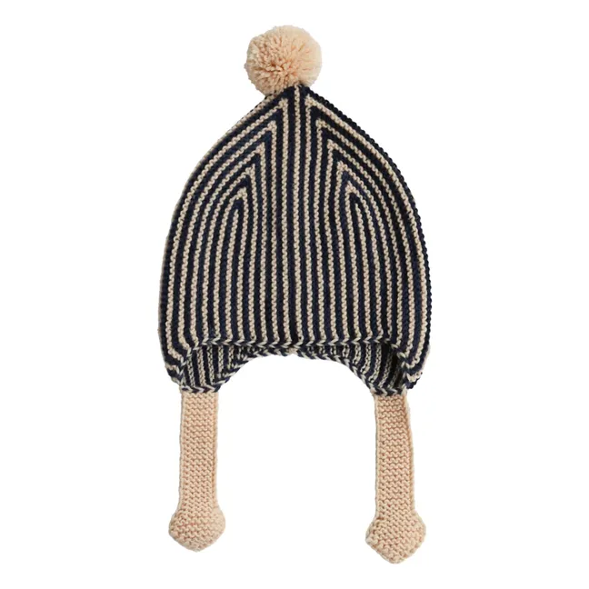 Bonnet Divna Laine Mérinos | Bleu marine
