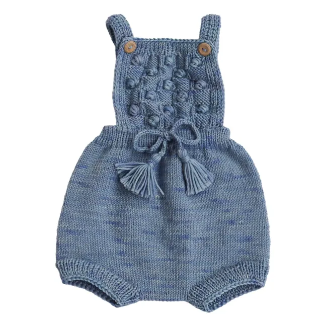 Barboteuse Ravena Laine Mérinos | Bleu ciel