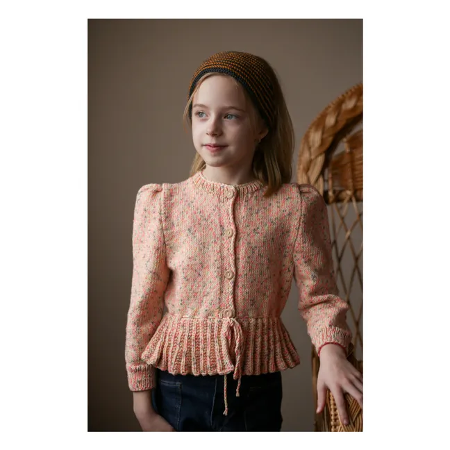 Cardigan Luna Laine Mérinos | Rose