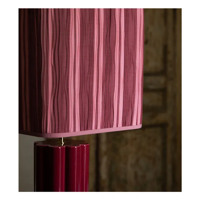 Gioia ceramic table lamp, Lisa Corti x The Socialite Family  | Burgundy