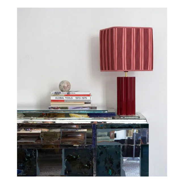 Gioia ceramic table lamp, Lisa Corti x The Socialite Family  | Burgundy