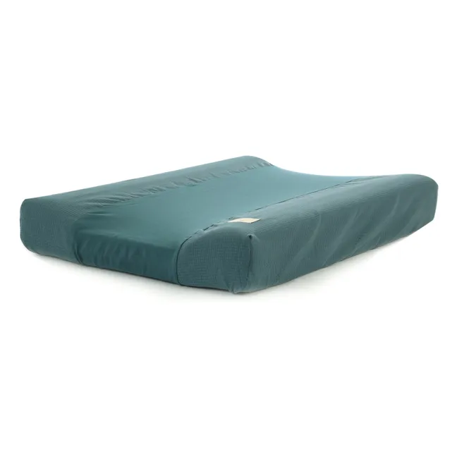 Housse de matelas à langer Calma en coton bio | Vert