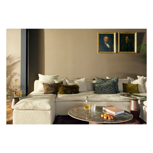 Coussin Vice Versa en lin wabi sabi | Bronze
