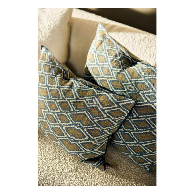 Coussin Vice Versa en lin wabi sabi | Bronze