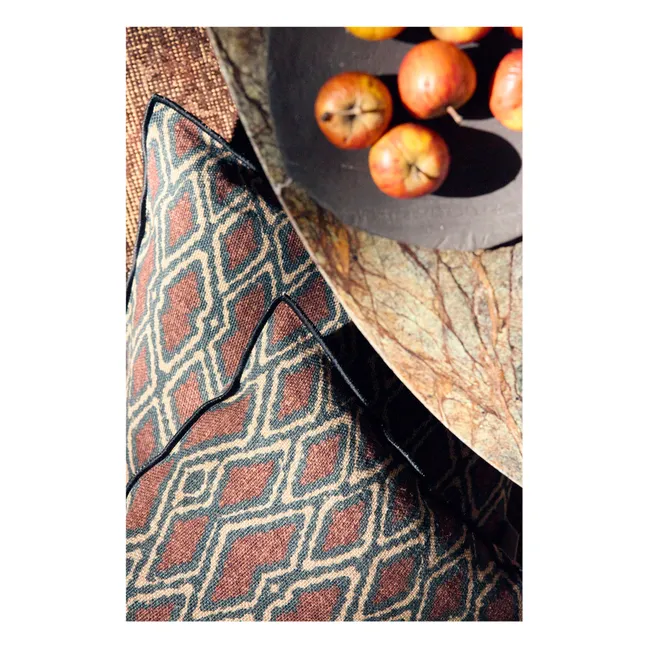 Coussin Vice Versa en lin wabi sabi | Argile