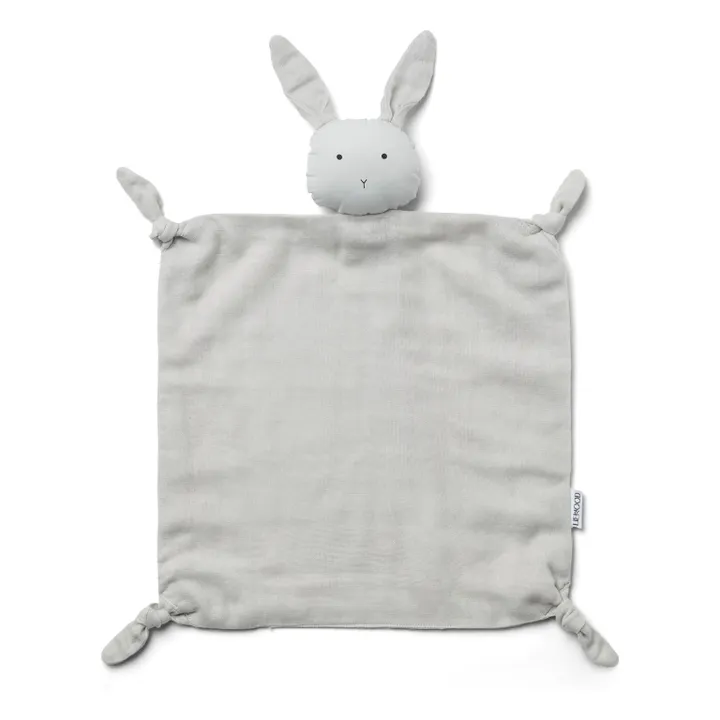 Agnete Organic Cotton Rabbit Soft Toy | Grey- Product image n°0