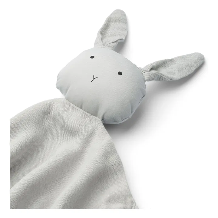 Agnete Organic Cotton Rabbit Soft Toy | Grey- Product image n°2
