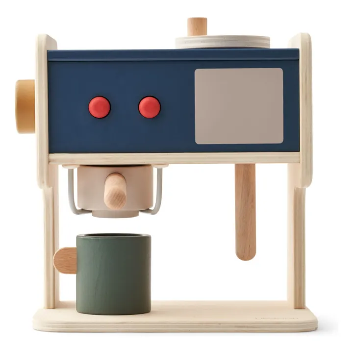 Titouan wooden espresso machine | Indigo blue- Product image n°1