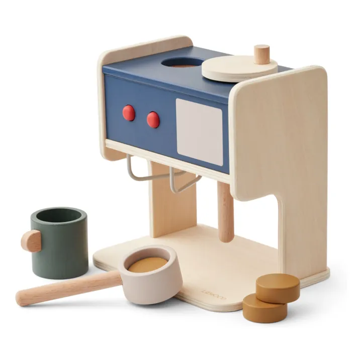 Titouan wooden espresso machine | Indigo blue- Product image n°0