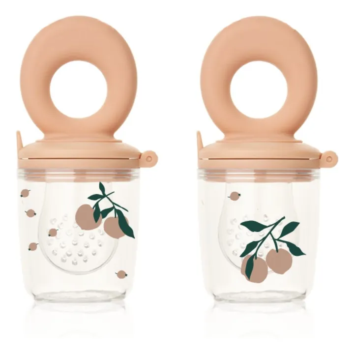 Tetinas mordedoras Miranda - Lote de 2 | Peach/Sea shell- Imagen del producto n°0
