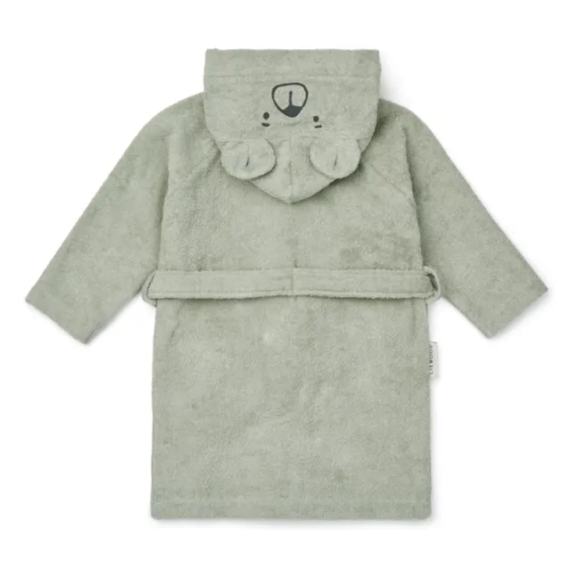 Lily bathrobe in organic cotton | Dove blue