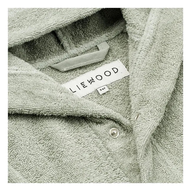 Lily bathrobe in organic cotton | Dove blue